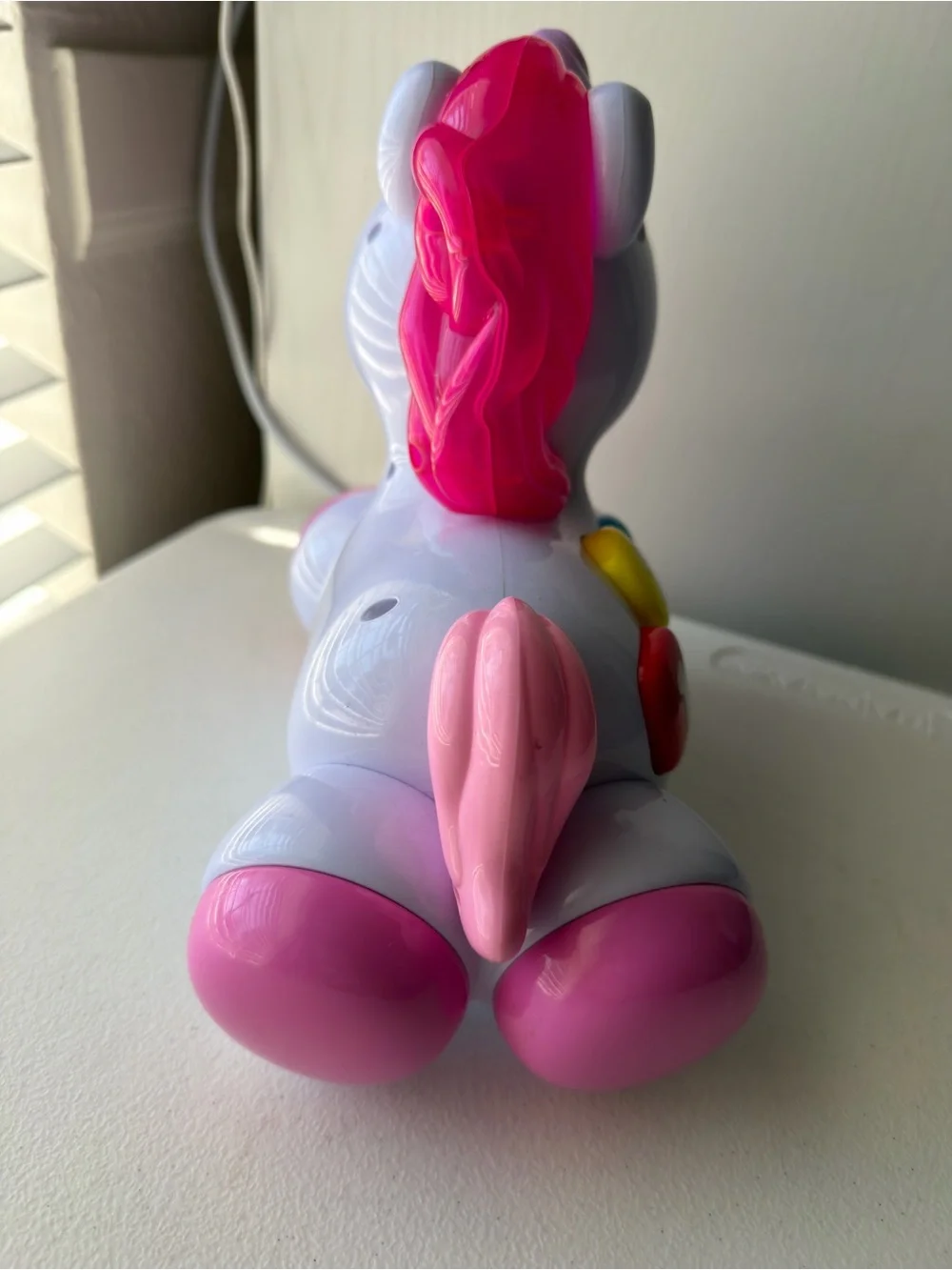 Bright Starts Rock & Glow Unicorn Musical Learning Toy Pink Crawling Babies